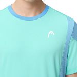 Head Slice T-Shirt Turquoise / Airforce Blue